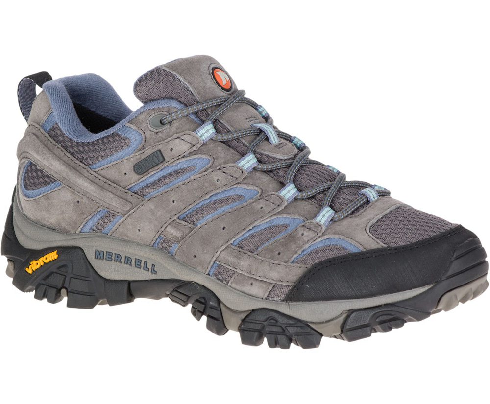 Tenis Senhora - Merrell Moab 2 Waterproof - Cinzentas - GYN967243